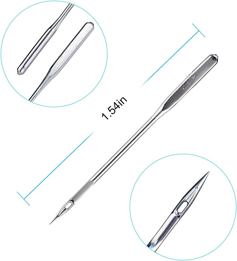 kidoom Sewing Machine Needles, 10 PCS Universal Sewing Machine Needle, Compatible with Singer, Brother, Janome, Varmax, Size HAX1 100/16 - Image 3